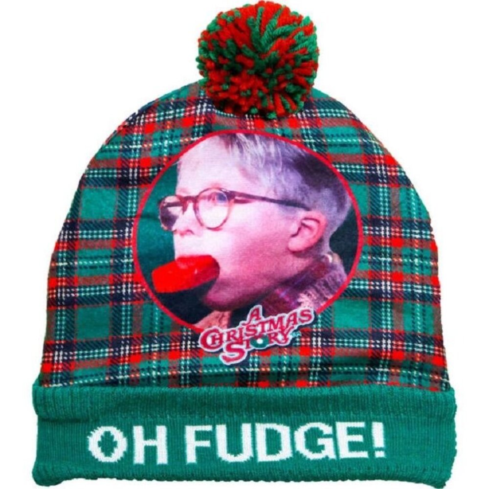 A Christmas Story Beanie Hat Adult Winter One Size NIP Ralphie Classic Movie New